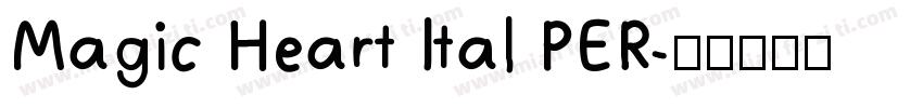 Magic Heart Ital PER字体转换